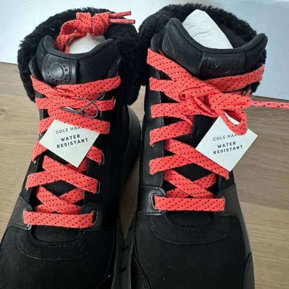 Cole Haan ZERØGRAND Flex Sneaker Boot Women’s 8B Black Water Resistant NWT - Picture 5 of 11